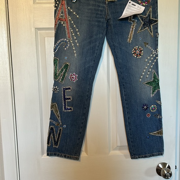 New authentic stunning embellished Amen denim - Picture 1 of 15